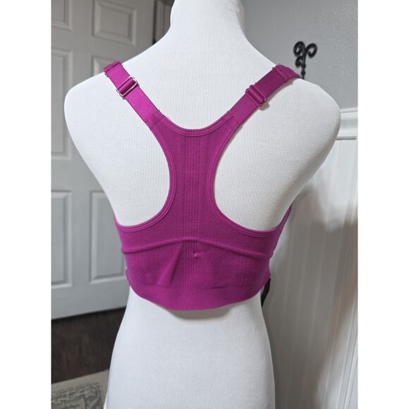 Victoria’s Secret Knockout By Victoria Front Close Sports Bra 32DDD Fuscia - Picture 11 of 13